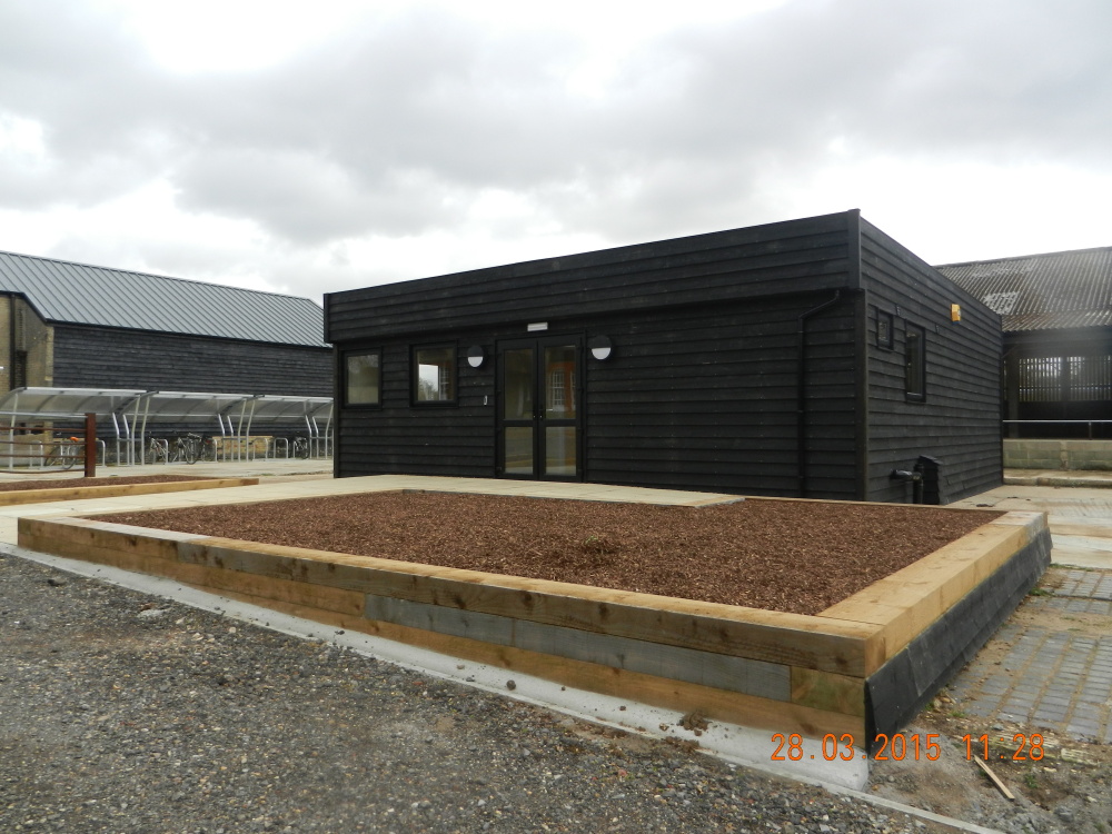 Black cladding cabin